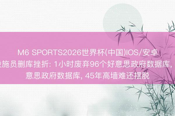 M6 SPORTS2026世界杯(中国)IOS/安卓官方下载 双胞胎设施员删库挫折: 1小时废弃96个好意思政府数据库, 45年高墙难还摆脱