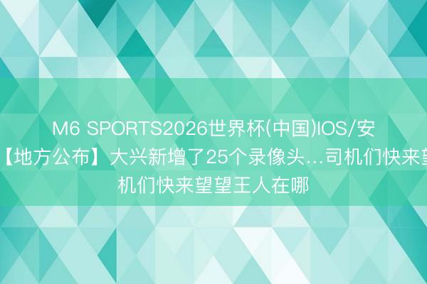 M6 SPORTS2026世界杯(中国)IOS/安卓官方下载 【地方公布】大兴新增了25个录像头…司机们快来望望王人在哪